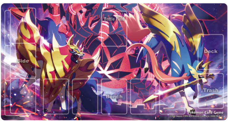 ポケカ速報 ポケモンカード探し デッキシールド ザシアン ザマゼンタ ムゲンダイナ ラバープレイマット ザシアン ザマゼンタ ムゲンダイナ T Co Yk8q71mreb ポケモンセンターで11月日発売 ポケカ ポケモンカード