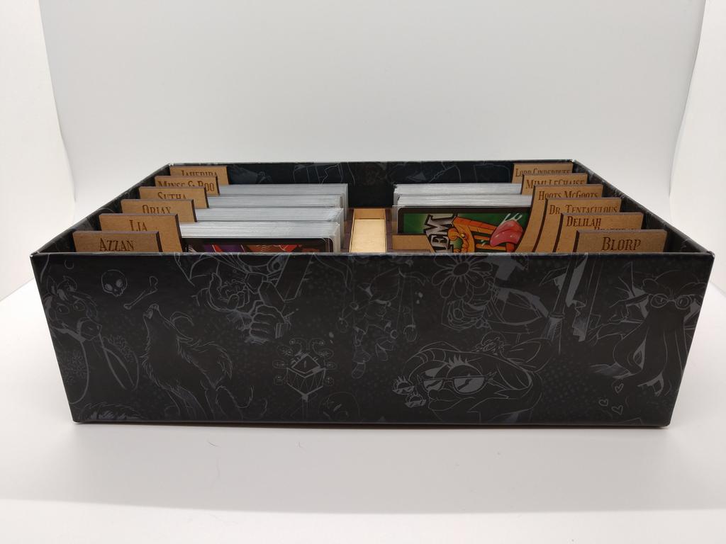 AcornWorx's tweet photo. Tired of sleeving your games and then not fitting into the box?
Then try our Dungeon Mayhem Box Insert!
#boardgames #game #cards #boxinsert #dungeonmayhem https://t.co/xVrDu9FccB https://t.co/rfulkgfJa2