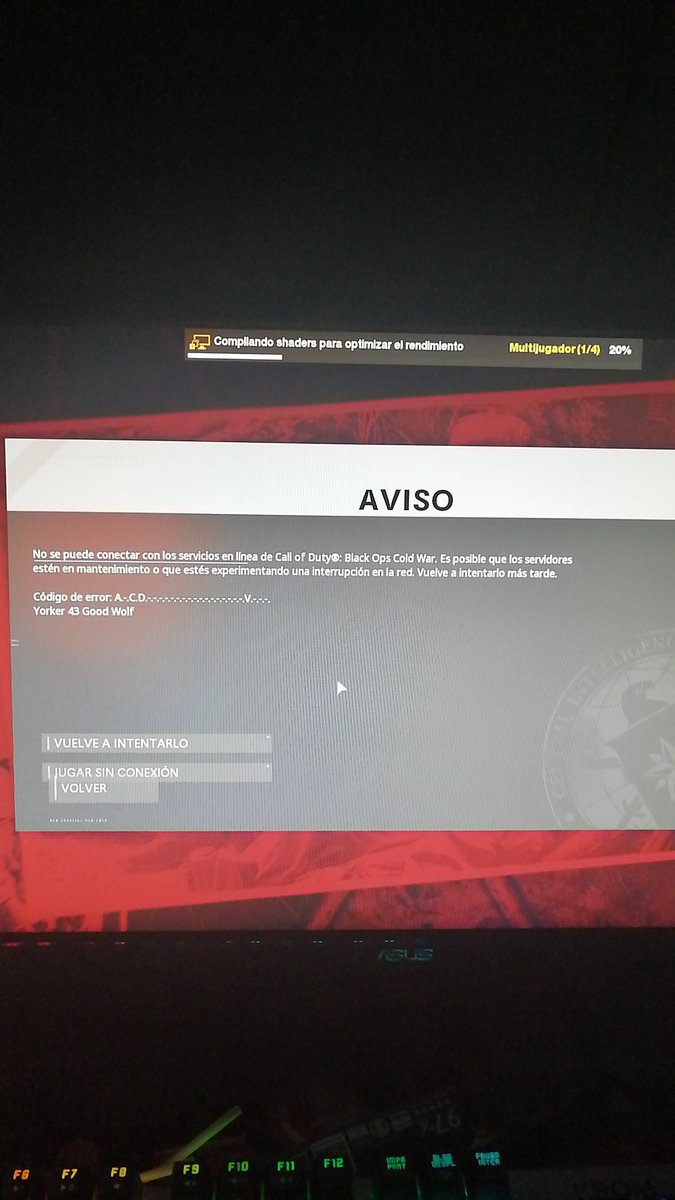 daxter320's tweet photo. @CallofDutyES Que bien empieza el lanzamiento en pc :) https://t.co/Ygz1wljO5X