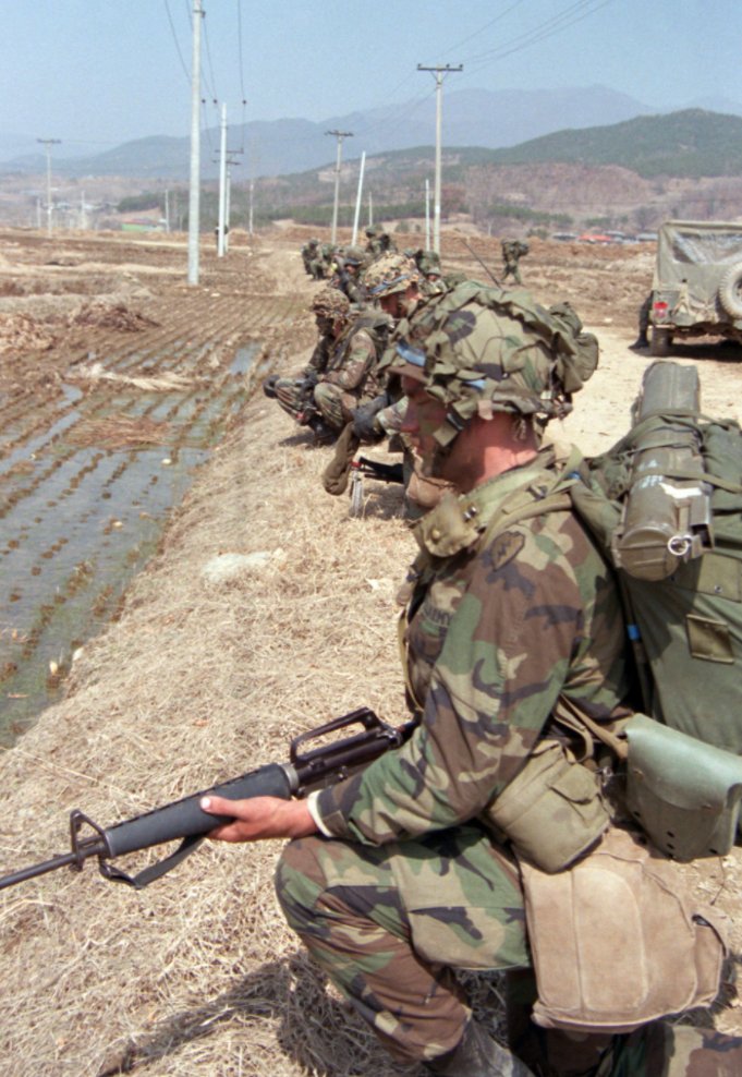The U.S. continued to hold its assigned DMZ sectors until 1991, when the ROK assumed responsibility for patrolling the entire southern side of the DMZ, except for the area around the JSA.