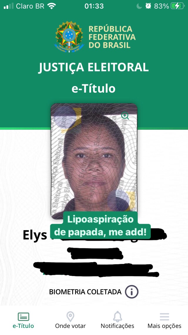 elyssantiago's tweet photo. @rafauccman Bolacha Trakinas exercendo o direito do voto, a favor da DEMOcracia. https://t.co/yK1Rm4rM4o