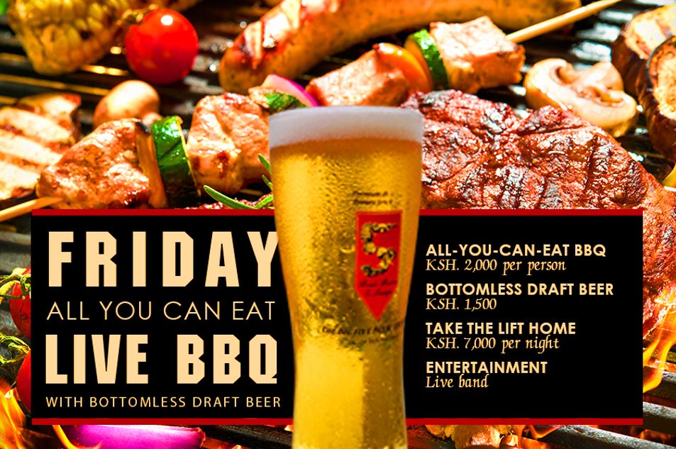 goplacesdigital's tweet photo. Friday All You Can Eat Live BBQ with Bottomless Draft Beer at @EkaHotel 

https://t.co/Pdkbxgs2Q3

#RediscoverKenya #GoPlacesKenya #EkaHotel #BBQFridays #BottomLessBeer #BigFiveBreweries https://t.co/6jQGkCmVNZ