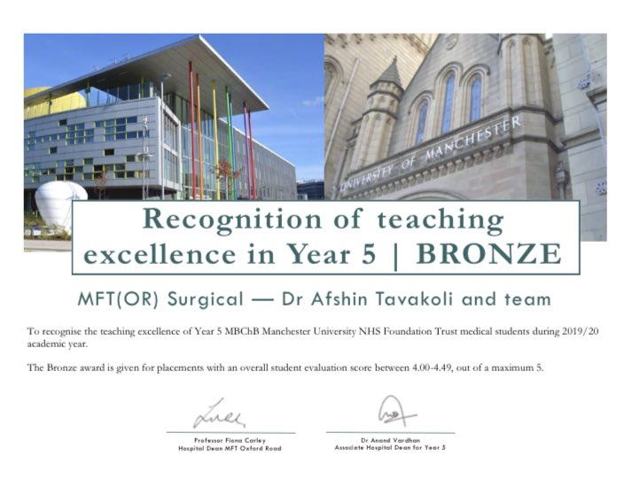 Great start of the day with a pleasant news for me&amp;the team <a href="/MRITransplant/">MRI Transplant Unit</a> &amp; <a href="/MRITheatres/">MRITheatres, Theatres & Elective In Reach</a> during this difficult times. You do more when you feel appreciated. Maintaining good quality teaching to future colleagues who are going to look after us👌🏾🙏🏽<a href="/ODTS_Manchester/">Organ Donation & Transplant Surgery Society</a> <a href="/kidneysforlife/">Kidneys for Life</a>