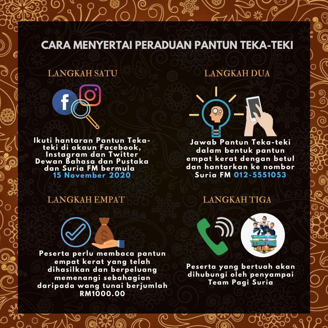 Dewan Bahasa Dan Pustaka On Twitter Petik Bunga Serumpun Rumpun Bunga Melati Mari Kita Berpantun Pantun Teka Teki Peraduan Pantun Teka Teki Radio Suria Fm Akan Bermula Pada 16 November Hingga 20 November 2020