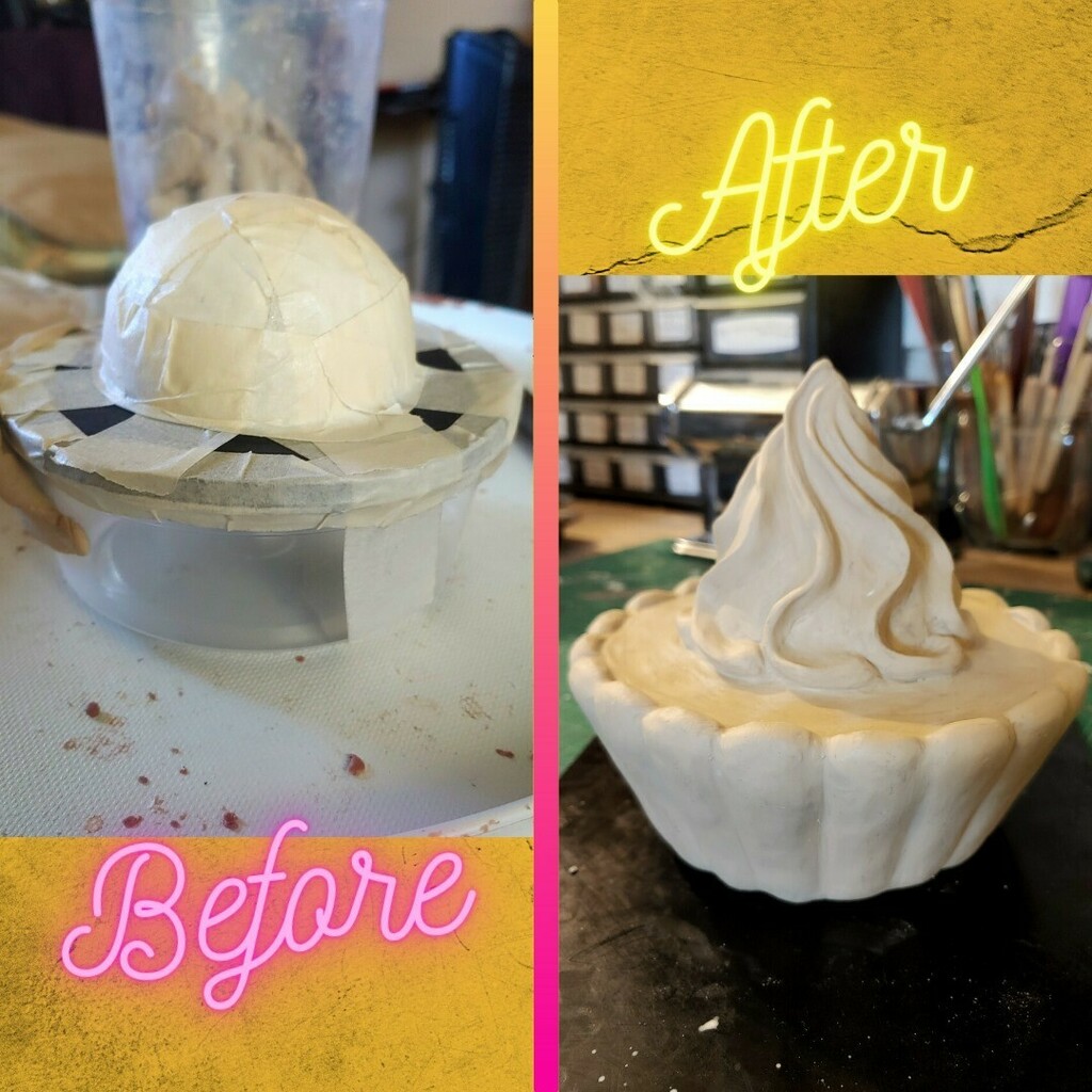 Need to build up a form for your next sculpting project? Sometimes random objects can be used as a base for your clay! I used a small plastic container and half of a polystyrene foam ball that I covered with modeling clay for my Key Lime pie sculpt. 

#p… instagr.am/p/CHhKyi1Mako/