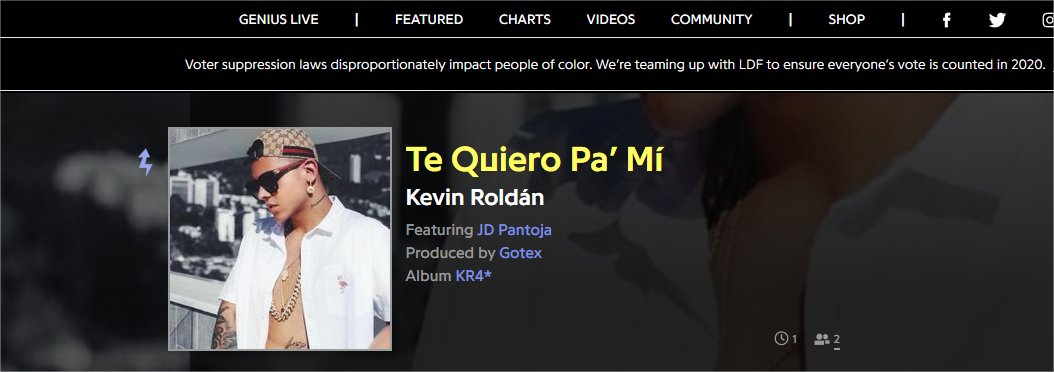 MakeStyle_2015's tweet photo. @KEVINROLDAN #BabySoltera 
Te Quiero Pa’ Mí 🎶🔥🇨🇴🇲🇽OMG!Viernes 20 de Noviembre
El KR ♛ y EL JD💎
#BabySoltera #KevinRoldan #Benedetti
Benedetti, Kevin Roldán - Baby Soltera (Video Oficial)
Más de 224mil reproducciones y más de 27mil likes en 4 horas
@KEVINROLDAN @Juandedios_P @gotexoficial https://t.co/7NgMkhl9iL