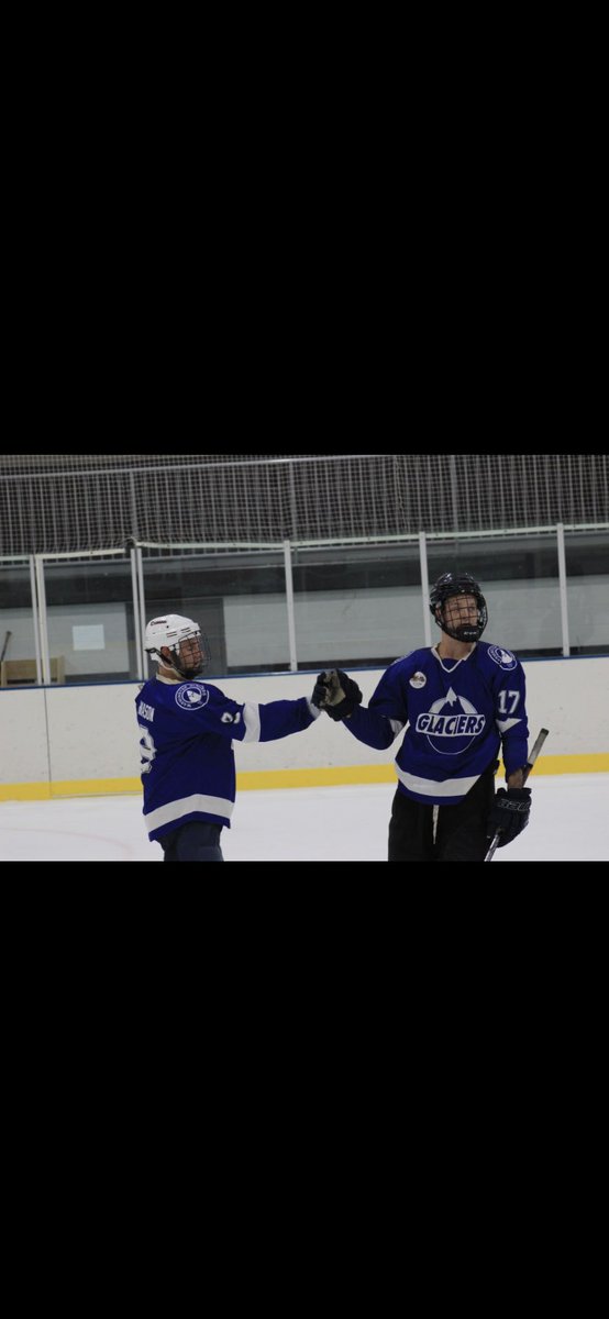 AlumniGlaciers's tweet photo. Can’t contain our drip. Glaciers take down the Geese 9-6 in comeback fashion. We’re good at hockey https://t.co/h9xvkk2wcC