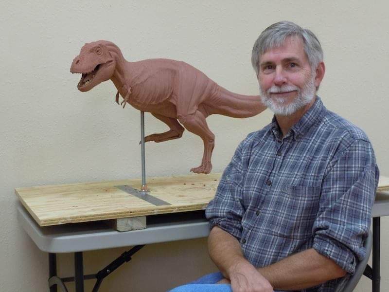cinezoico_libro's tweet photo. #StephenCzerkas dedicó toda su vida a la fauna del pasado. Por ejemplo, esculpió los animales de la película #Elplanetadelosdinosaurios (1977), incluyendo su particular homenaje al #Rhedosaurus de #RayHarryhausen https://t.co/Tg6GbTWJwi