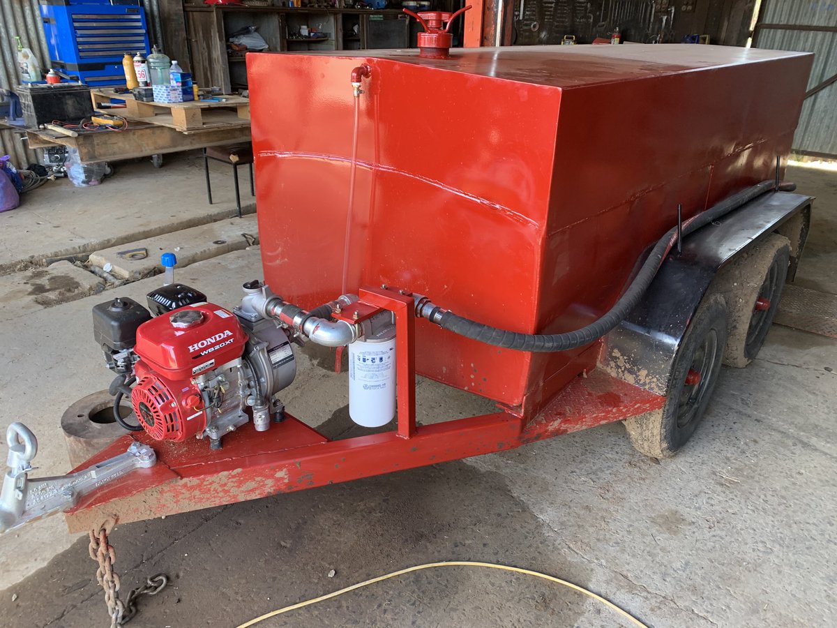 Fuel trailer finished leaks fixed and pulls great