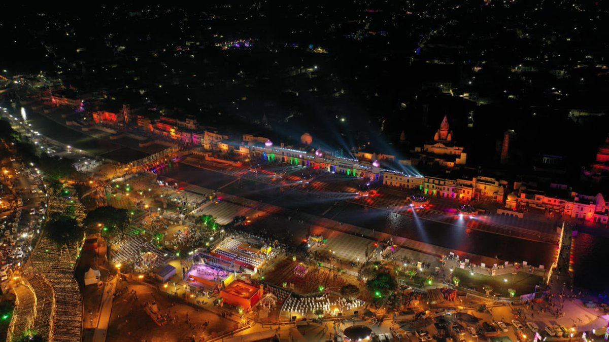 DharmarthKarya's tweet photo. अद्वितीय #Deepotsav2020 के लिए तैयार है अयोध्या।
5.51 लाख से ज्यादा दियों से हो रहा भगवान राम की नगरी का श्रृंगार , बनेगा विश्व रिकॉर्ड।
आप भी मनाइए #DiwaliAyodhyaWali.
#EkDiyaMeraBhi #Ayodhya #RamJanmbhoomi #GangaAarti #SriRam #KnowyourUP https://t.co/D95zQnLHAS