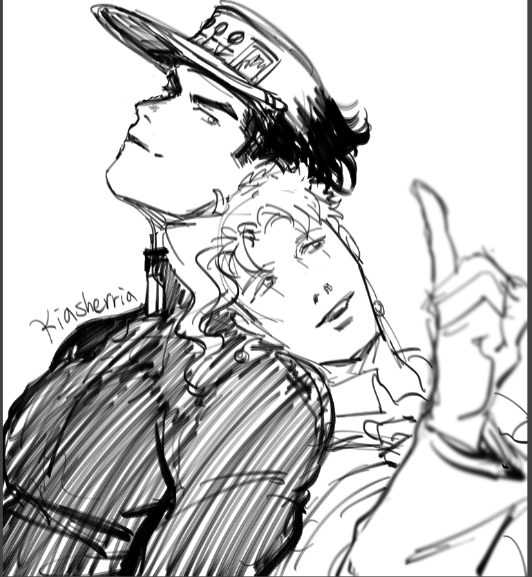 Some rough Jotakak doodles before sleep. 
((((Very rough. ;_; so busy recently. 