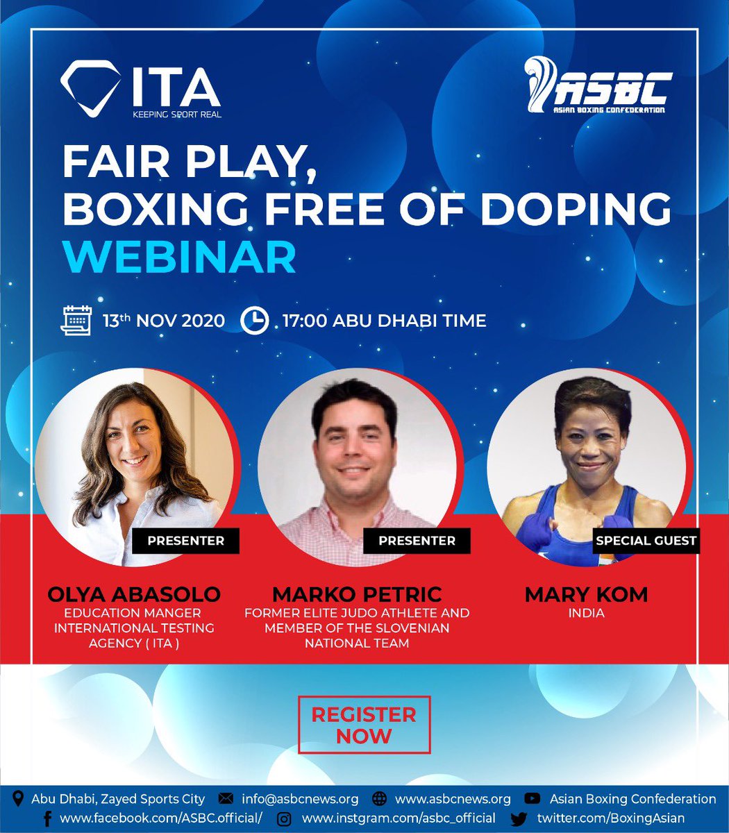 BFI_official's tweet photo. 𝐉𝐎𝐈𝐍 𝐔𝐒 ❗️
@MangteC will join as a special guest at the @BoxingAsian’s and the #InternationalTestingAgency’s webinar.
⏰: 6️⃣:3️⃣0️⃣ PM (IST)
More details👇
https://t.co/i2EqwtktCE https://t.co/lJY7SpgR0p