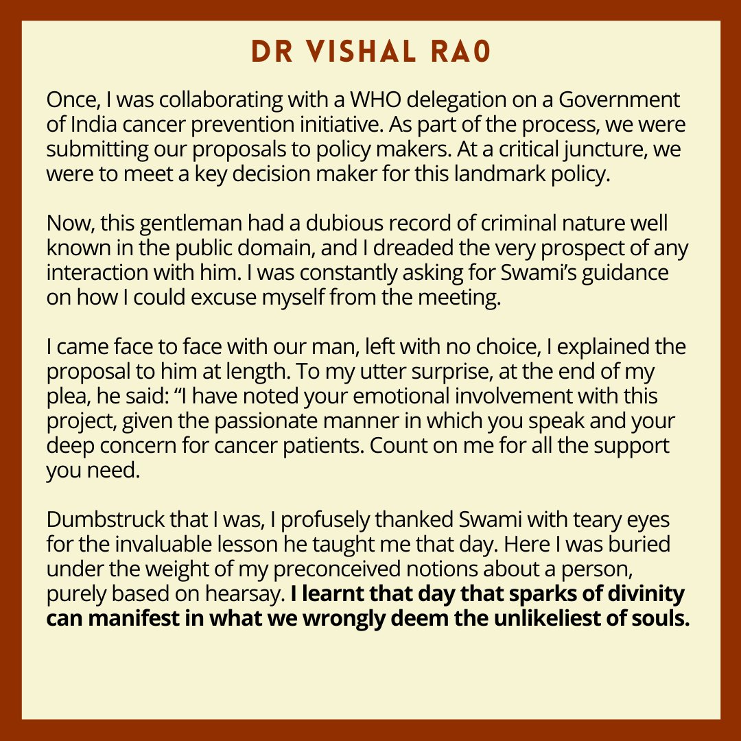 SaiMessengers's tweet photo. To read the entire contents of this conversation with @drvishalrao, click on the link below:
https://t.co/MQFZFzn00S
@SSSSOIndia #SSSYM #SaiYoungMessengers #Sai #SpiritualityInPractice #Spiritual #integrity #divinity #LoveAllServeAll #conscience #guidance #Growth
#FridayThoughts https://t.co/IbcKMVQoVg