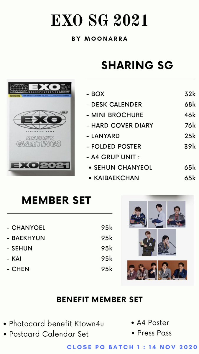 fenoonaa's tweet photo. Pre-Order Sharing Season's Greetings 2021 (Batch 1)

🌼 EXO 
🌼 NCT127
🌼 NCT DREAM
🌼WAYV

Handled by @ExowebI 
Order please DM !

#exo #NCT #NCTDREAM #WayV #SeasonsGreetings2021 #SEASONS_GREETINGS https://t.co/TAUMWSKbrW