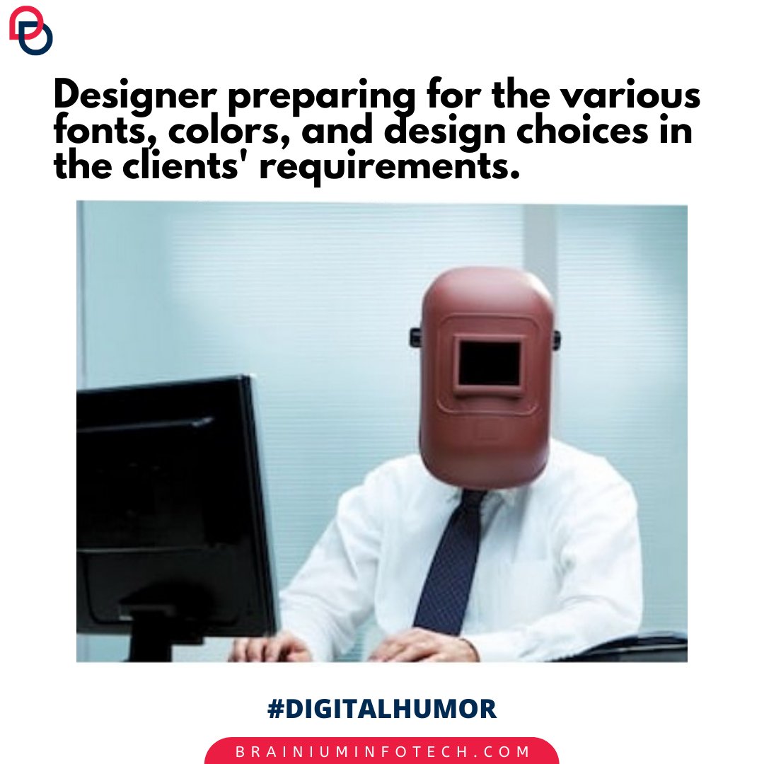 BrainiumIT's tweet image. #FridayFun #DigitalHumor #Humor #DigitalMemes #DesignJokes #WebDesign