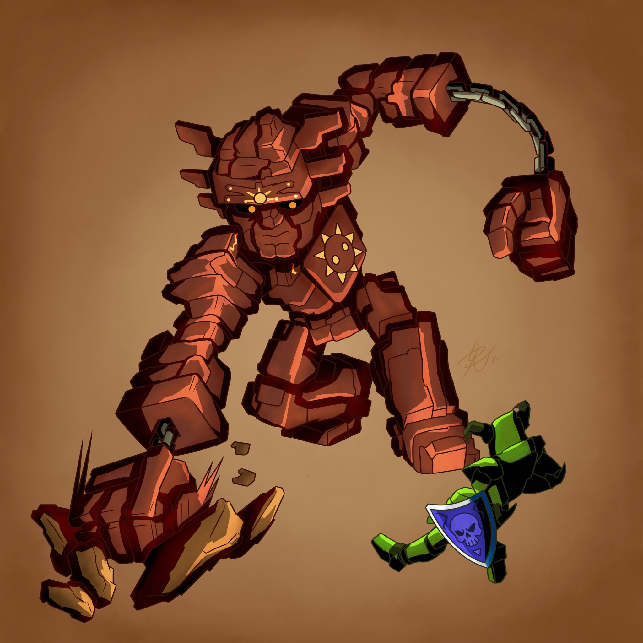 Terraria босс голем