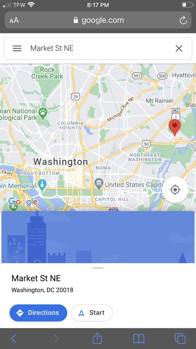 Market st in Washington DC runs into Fort Lincoln and 33rd... what’s west of that? What’s just up the road?