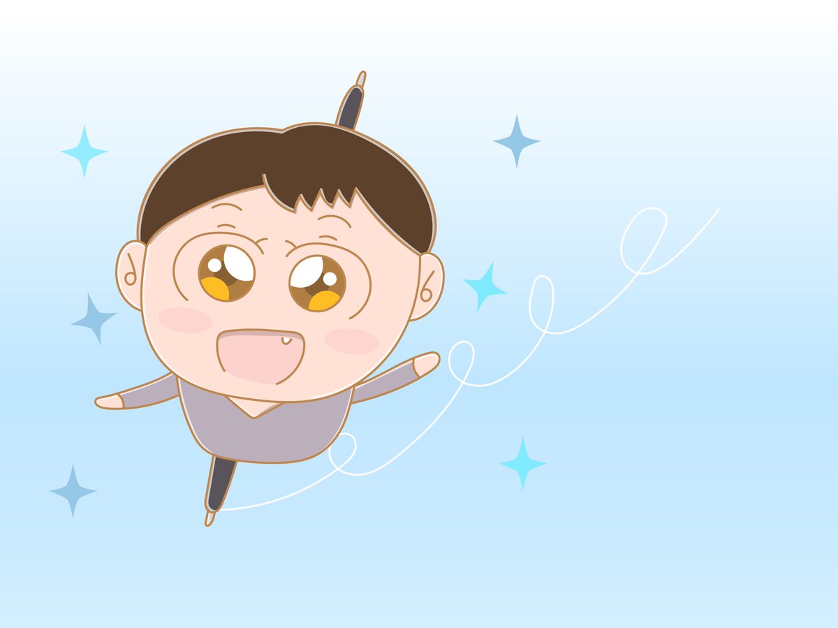 Aki イラストレーター 華麗に滑るフィギュアスケーター イラストレーター イラスト 毎日イラスト 男の子 少年 子供 フィギュア 冬 スケート イラスト好きな人と繋がりたい 絵描きさんと繋がりたい 冬の創作クラスタフォロー祭り T Co