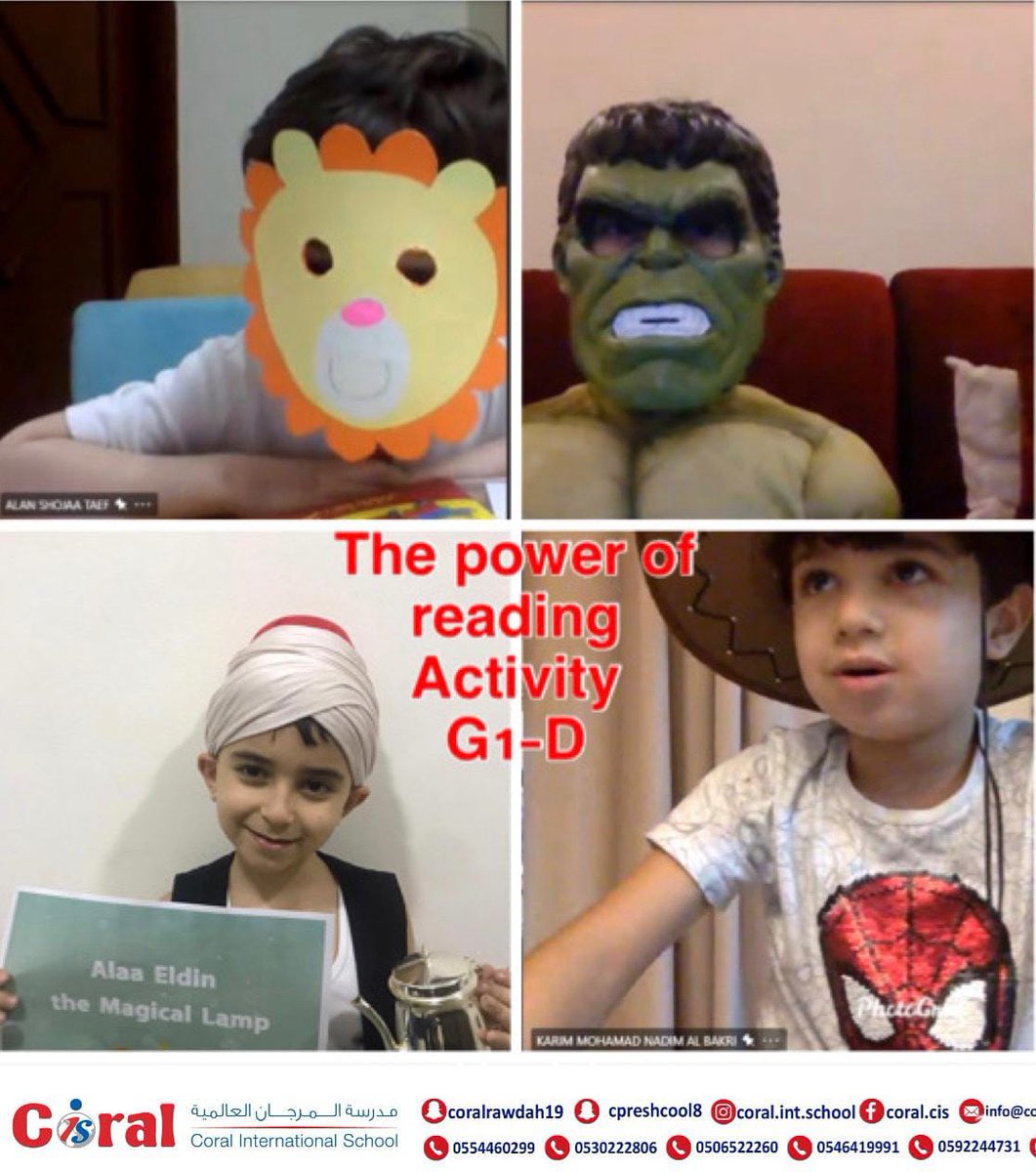 SchoolCoral's tweet photo. The Power of Reading Activity
Grade 1 D
#مكتب_التعليم_الاهلي
#تعليم_جدة
#mirzahanaa https://t.co/Mo73NLvSC1