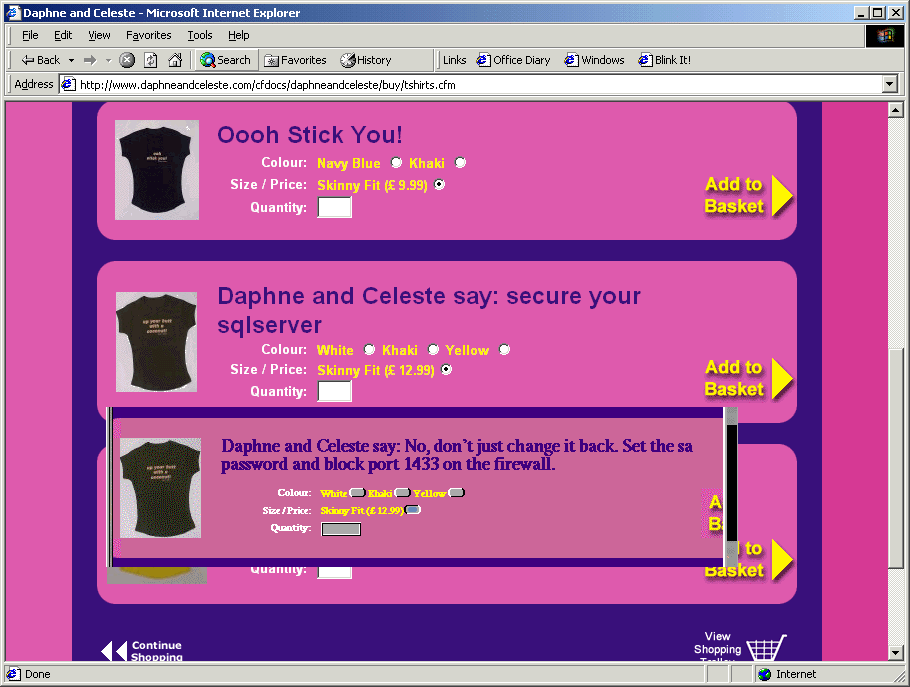 #OnThisDayInNTK:2000 ntk.net/2000/11/10/?arc

George W Bush election win delayed by a month - Florida recount blamed on hanging chads, absentee ballots, Bill Gates etc

still online: <a href="/khaosworks/">Terence Chua</a>'
khaosworks.org/filk/

&amp; truth in merchandising w/ <a href="/KarenDiConcetto/">Karen DiConcetto</a> @CelesteCruz: