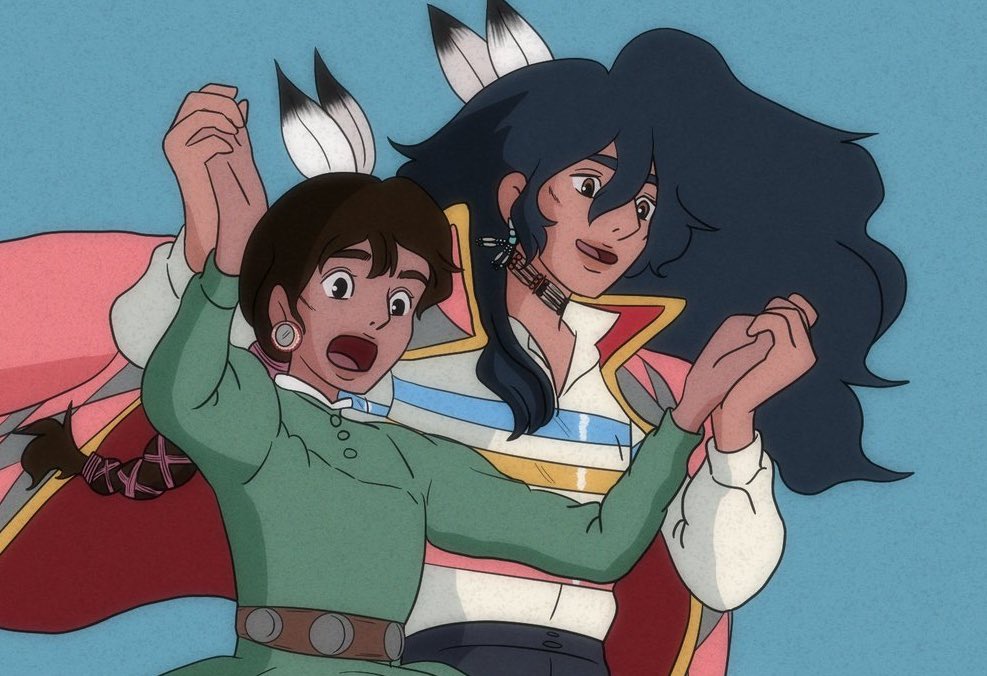 lovecoreandy's tweet photo. “See? Not so hard, is it?”❤️ 

(Commission) I really hope you guys like this as much as I do! My sweet cuzzin commissioned new for this and I’m so proud of it 💕❤️ 

Really appreciate the love for my Native Howl!! 💕✨

#Nativember #NativeTwitter #NdnGhibli https://t.co/yRvJgxj0yP