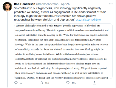 Why not take any ancient Greek ideal and create a clever little index and rank humans according to them? Make a Kathekon scale.“Um, don’t psychologists do that?” Congrats, you found a field dumber than polisci.