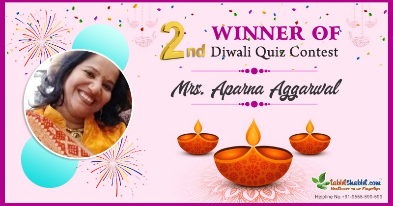 TabletShablet's tweet photo. Diwali Quiz Contest Winner.🏆🎖#YeDiwaliHealthWali
We are pleased to announce that the #2ndWinner🥇of our #DiwaliQuizContest is Mrs. Aparna Aggarwal 🥳
🎊Congratulations🎉
Thanks to everyone who participated and helped make this contest a success! @tabletshablet https://t.co/RFev2wOtxn