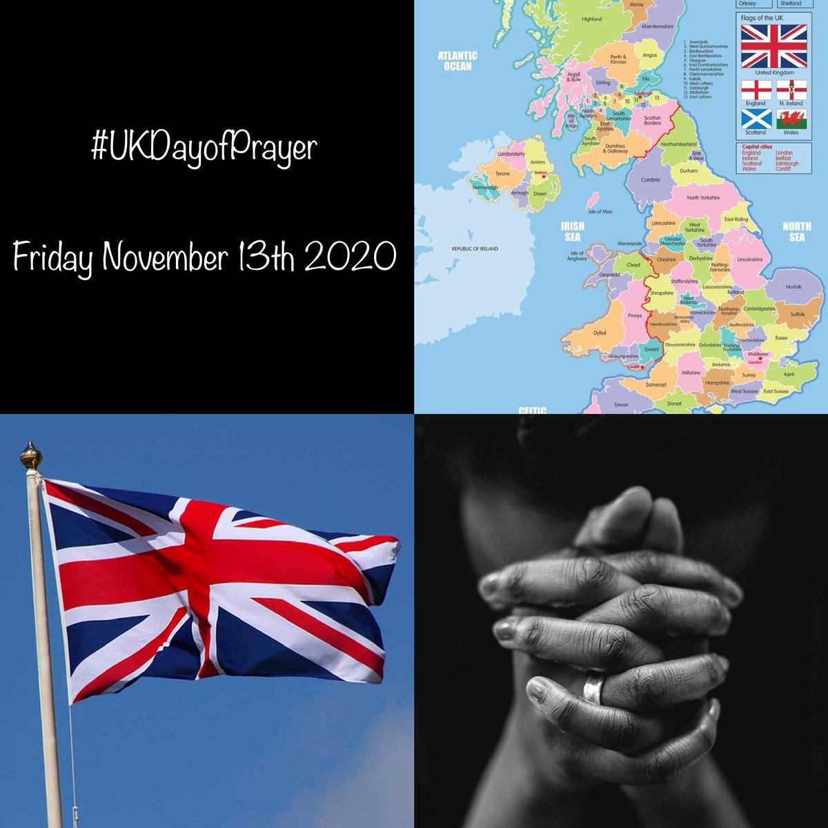 GavCalver's tweet photo. From Inverness to Exeter, Anglesey to Portstewart, let’s be praying today throughout the UK today. Prayer is the most powerful tool available to us &amp; let’s be crying out together today. #UKDayofPrayer https://t.co/5Eh9kGvAWC