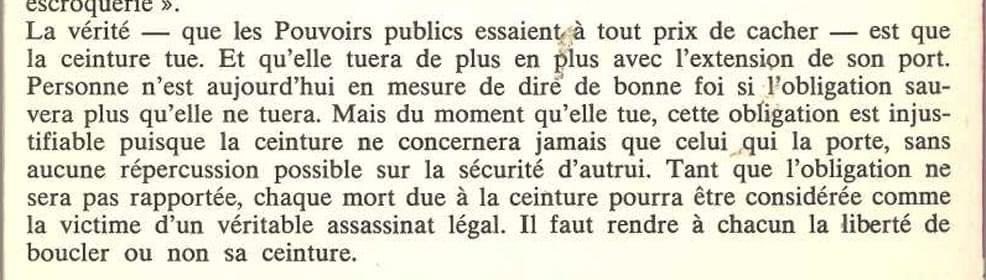 BeaulieuBap's tweet image. Petit extrait des débats sur la ceinture de sécurité obligatoire en 1975 :