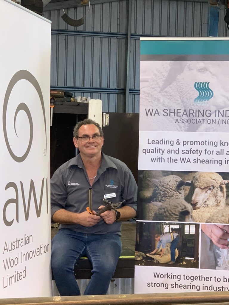 Safe Sheds program launch in Broomehill today with Darren Spencer, WASIA President presenting the work that has gone in to it and encouraging industry to take up the information and put it in to practise. Checklists available online or in app version wool.com/people/shearin…