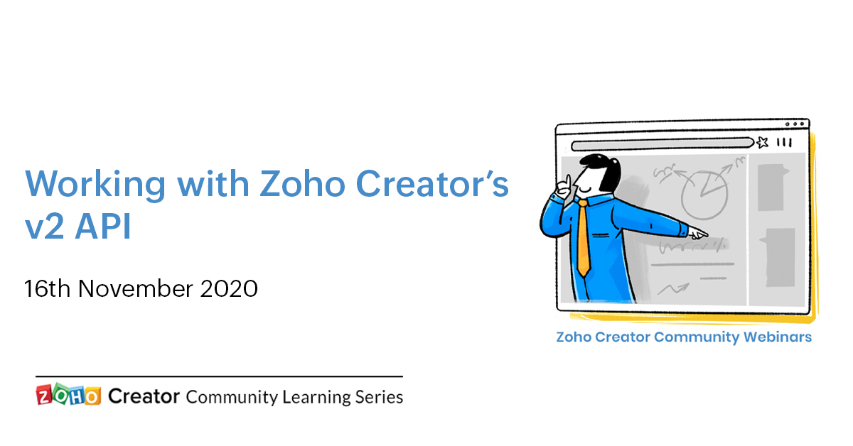 ZohoCreator's tweet image. #ZohoCreatorCommunity 📆  Tune in to our session on November 16th to learn what&apos;s new in Zoho Creator&apos;s API v2, and how you can use it to extend your applications. Book a seat today! 👉🏼 zoho.to/ZCC-webinar-api 

#onlineworkshop #technology
