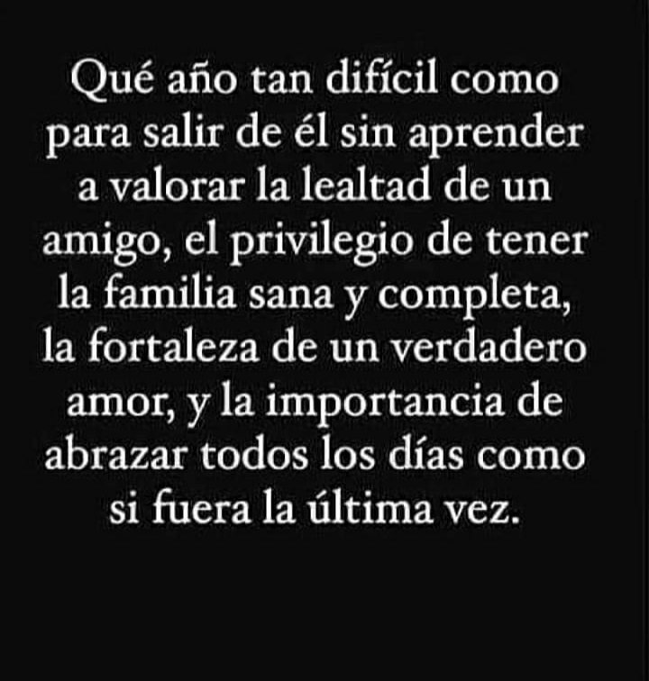 Qué año tan difícil...