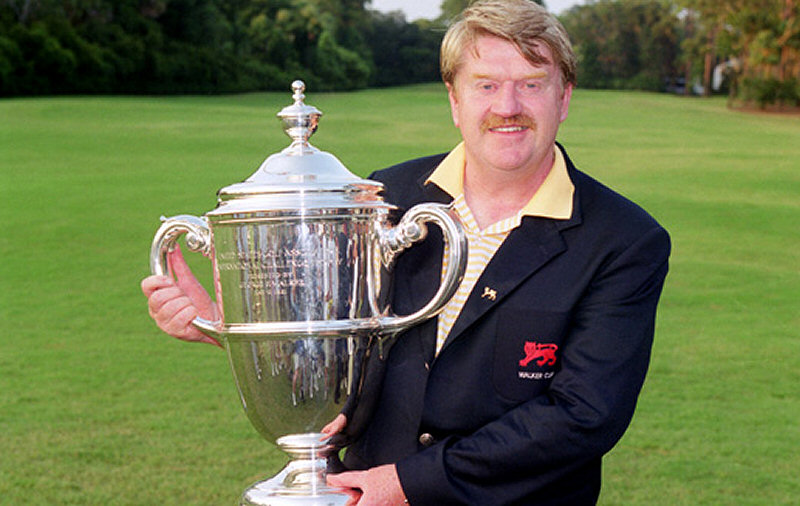 This man, Peter McEvoy OBE, was the last British amateur golfer to make the cut at the Masters - 42 years ago, 1978. Brilliant golfer, a good friend, and another Friday night bottle of wine in front of the Masters on TV :-) Don't get big-headed now Gandalf.