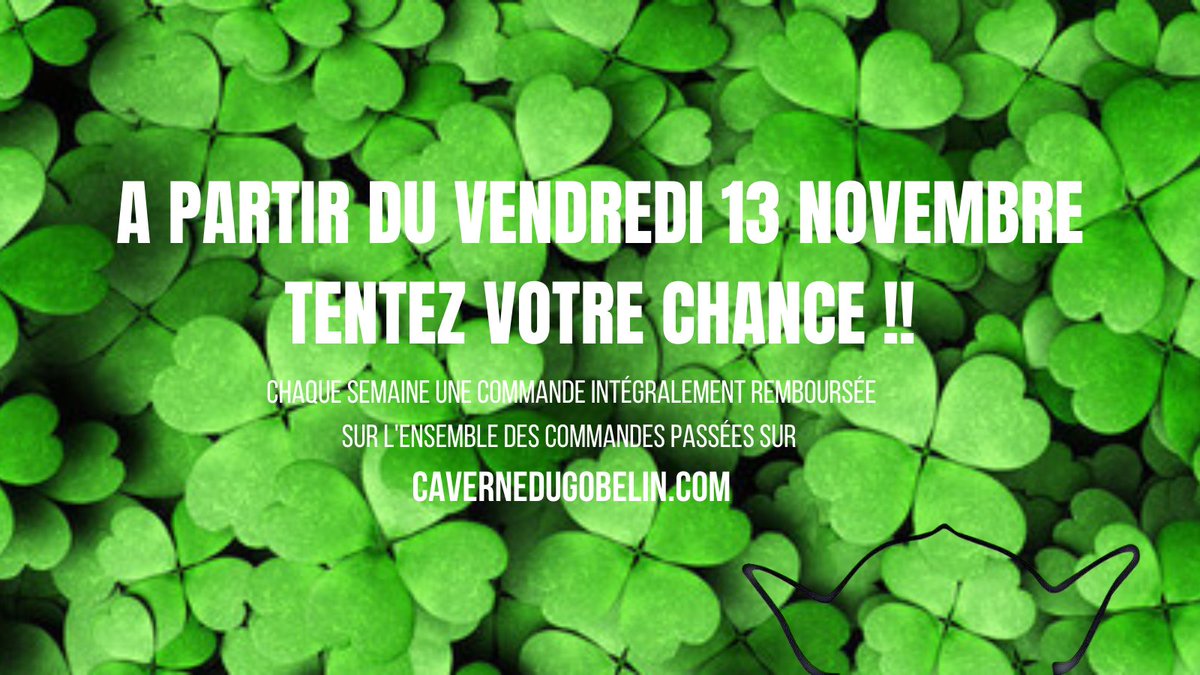 Et ça tombait sur VOTRE commande ??
RDV sur cavernedugobelin.com