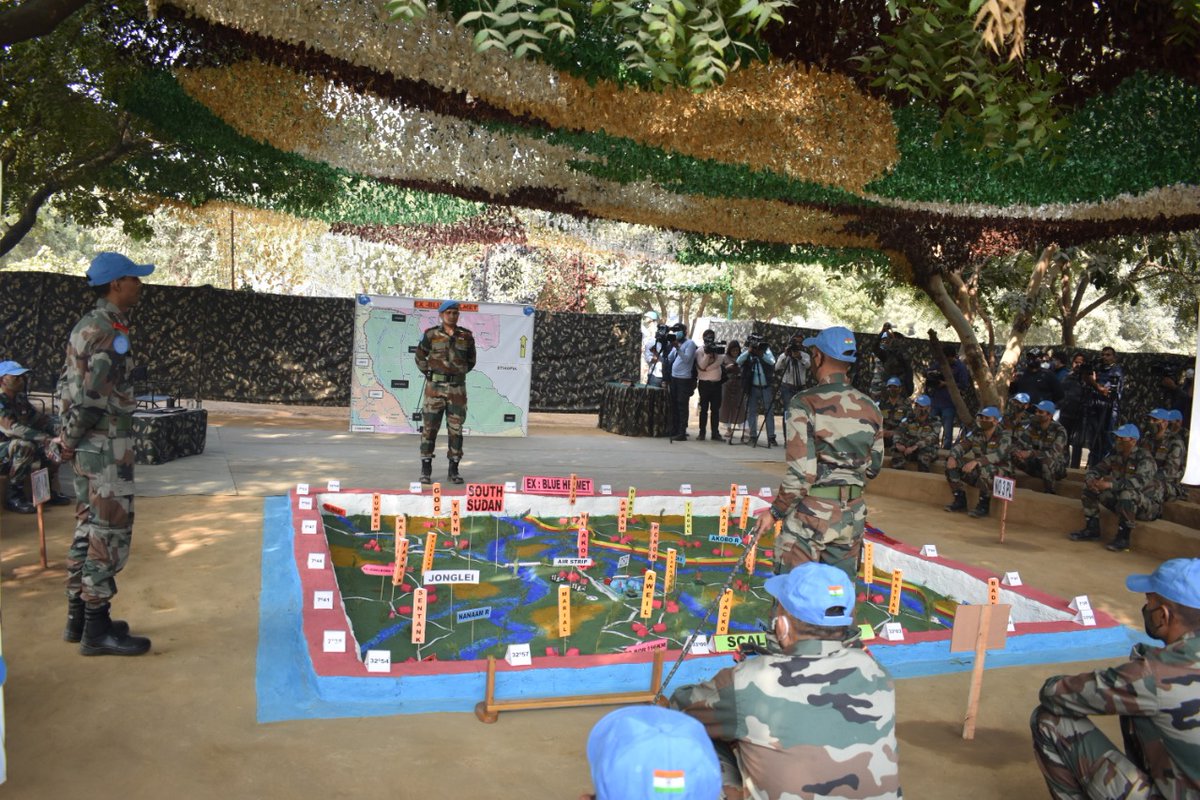 adgpi's tweet photo. #IndianArmy has a long tradition of contributing to #UN Peacekeeping &amp; is among the largest troop contributors to UNPKOs. #IndianArmy troops undergo special training before their induction to #UN Peacekeeping Missions. It includes training on #UN mandate &amp; operational tasks. https://t.co/VjP3n9o2uV