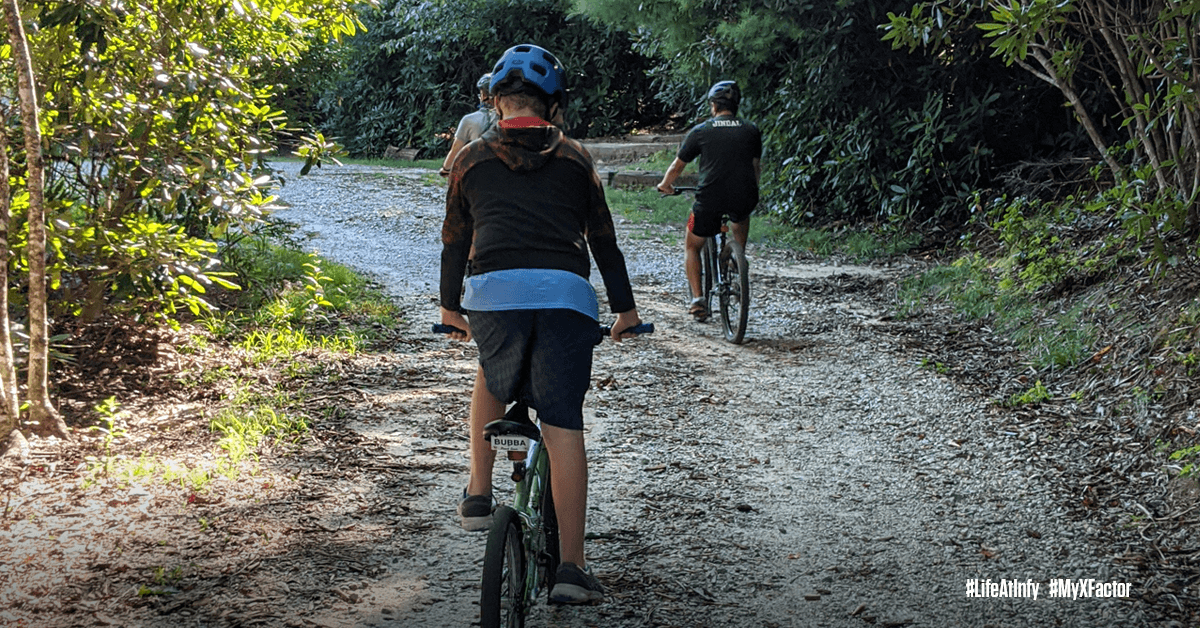 LifeAtInfy's tweet photo. "The #newnormal has been a blessing in disguise for me. With plenty of time at hand, I set out for mountain biking. Eventually, the challenge of riding caught on." Neeraj shares his experience on biking amidst lush green mountains and serene waters! #MyXFactor #LifeAtInfy https://t.co/dkH3295g9S