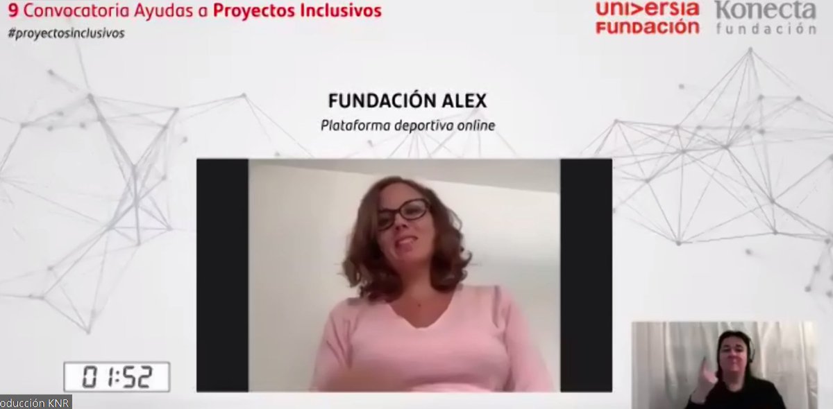 FUniversia's tweet photo. La @fundacion_alex por: "Plataforma deportiva online", también se proclama ganadora en la categoría de #Empleo de esta edición de #ProyectosInclusivos

#proyectosinclusivos #discapacidad #inclusión https://t.co/faiVRCwhRz