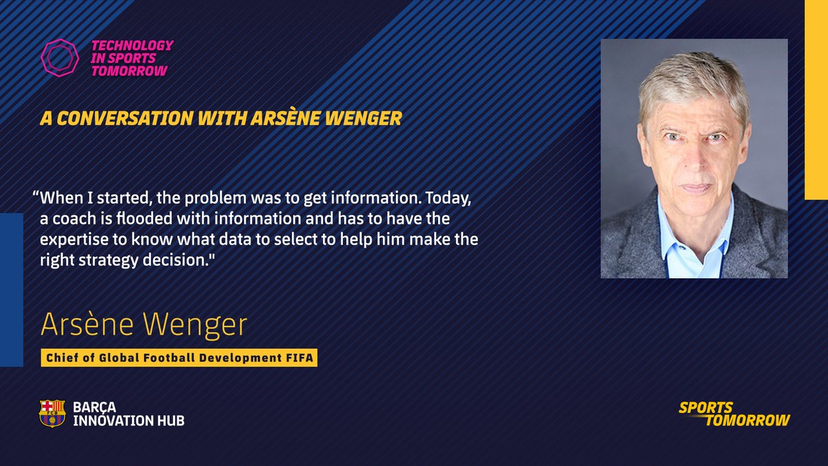 BarcaInnoHub's tweet image. 👨🏻‍💻 Nowadays, there's no shortage of football #data for coaches to use in their tactics and training. 🎯 This is fantastic, but Arsène Wenger cautions that modern-day coaches must now be highly selective in filtering and picking the right data 🔍