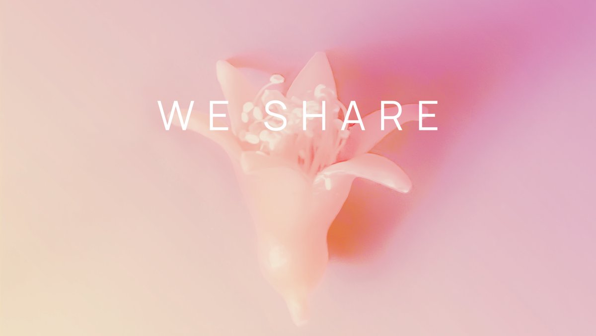We Share by Inude is out now! Check it ou here: orcd.co/ws2020