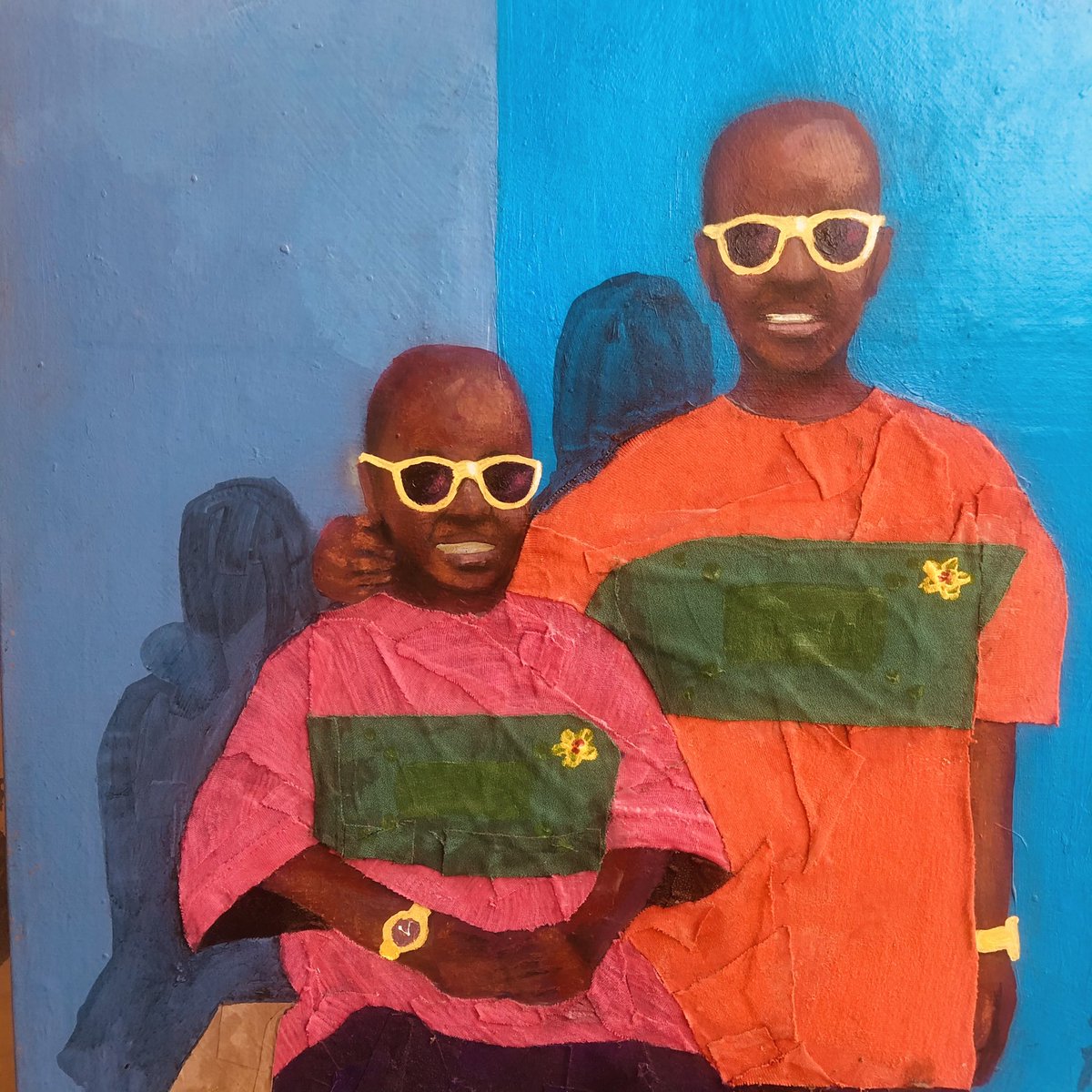 PainterTaiwo's tweet image. Title: Yellow 
Medium: mixed media on canvas
Size: 36by24 inches
Year: 2019

#yellow #pose #Nigerianarts #icreate #paintings