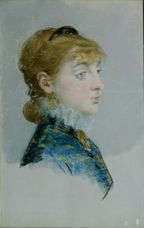She had many nicknames, but one was l'Union des Peintres (union of painters) because of the number of artists she took as lovers. Manet, Gervex, Detaille, Courbet, Boudin and Alphonse de Neuville were but a few of her devotees. (Portrait by Édouard Manet, 1879