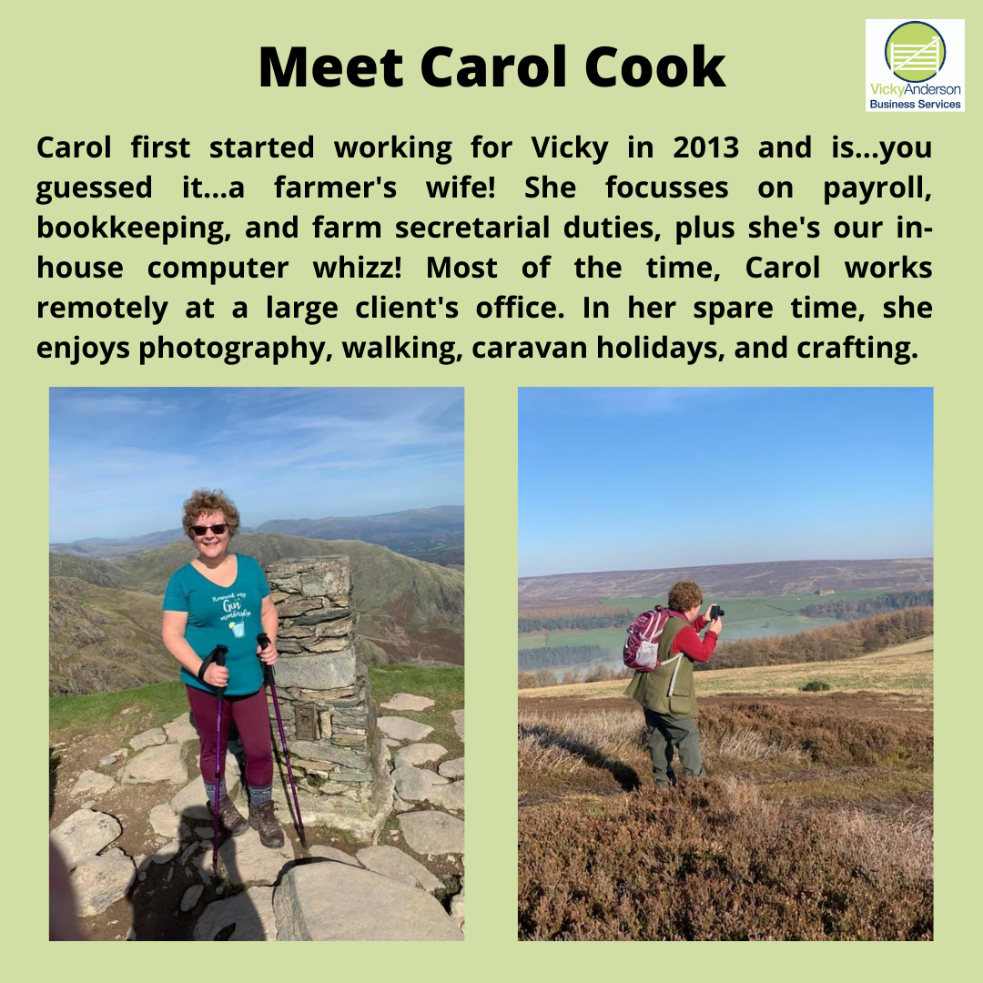VA_TRAINING's tweet photo. Meet Carol, another essential member of the Business Services team. Not only is Carol fab at numbers and admin, she's our go-to IT gal! Our team is ready to lessen your stress. https://t.co/FChzSOwH5s #Northallerton #BusinessServices #Farmplan #Payroll #bookkeeping #VATReturns https://t.co/GzROYQKV7K