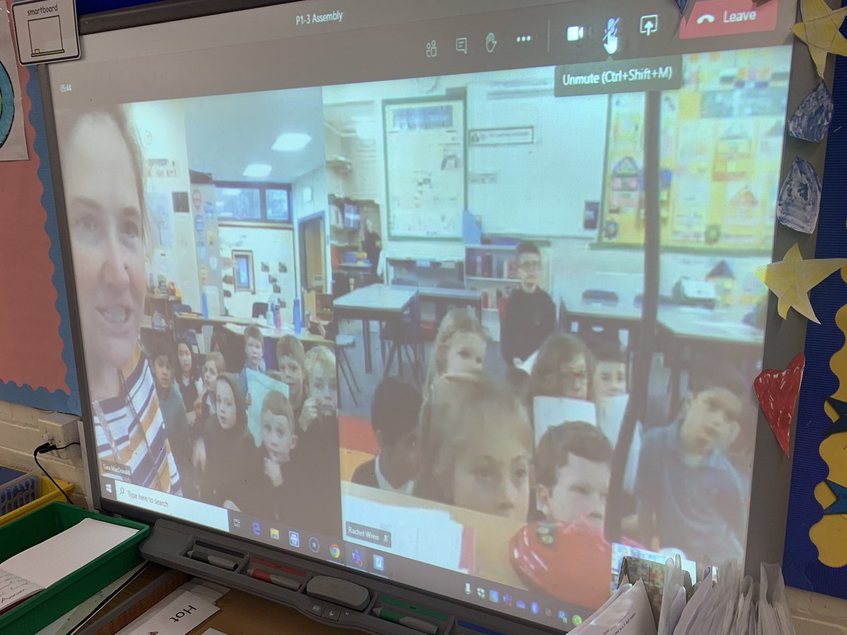 blackhallPS's tweet photo. On Tuesday all the p3s and p3/2 met up on Microsoft Teams to reflect on our Weather topic. It was good to see our friends in the other classes and hear what they thought about our topic #sharingoflearning #teams https://t.co/tOxQHrJR6d