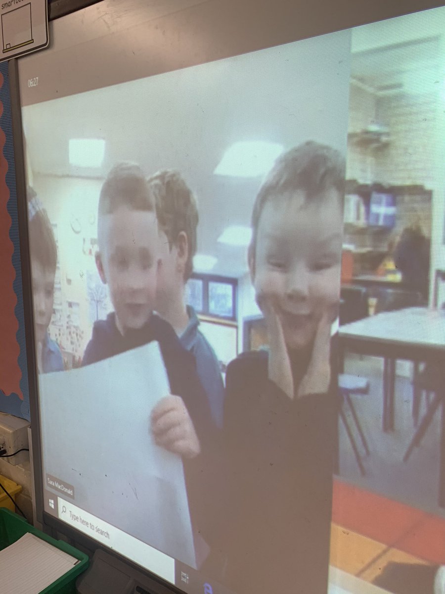 blackhallPS's tweet photo. On Tuesday all the p3s and p3/2 met up on Microsoft Teams to reflect on our Weather topic. It was good to see our friends in the other classes and hear what they thought about our topic #sharingoflearning #teams https://t.co/tOxQHrJR6d