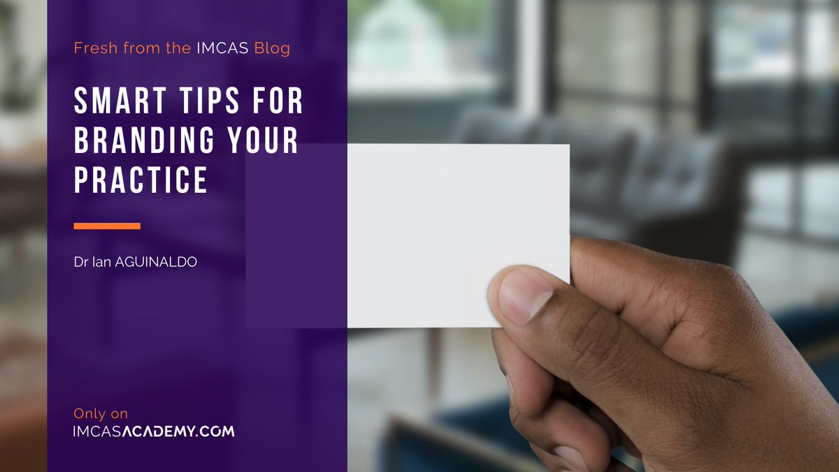 - NEW BLOG ARTICLE -
The latest article on the IMCAS blog by Dr Ian Aguinaldo (@dr_ianaguinaldo) covers smart tips & sharp questions to ask yourself to branding your practice. Read the full article here π https://t.co/eV5SKpsnQZ https://t.co/qrkKaIwWjE
