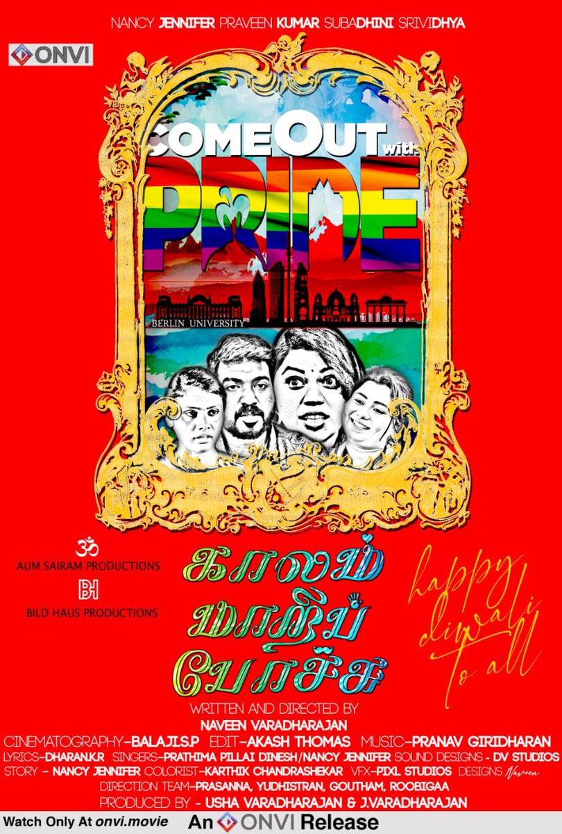 DhivyaDharshini's tweet photo. Happy to release the first look of the short film KAALAM MAARI POCHU directed by @naveen28690
Starring
@awesomlefty @praveensurvivor @withlovesubi @srividhyahari13
All the best to the entire team of #KaalamMaariPochu
@PranavGiridhar1 @billu_dop @DharankrO @onviofficial #kmpononvi https://t.co/kHKbXUBphz