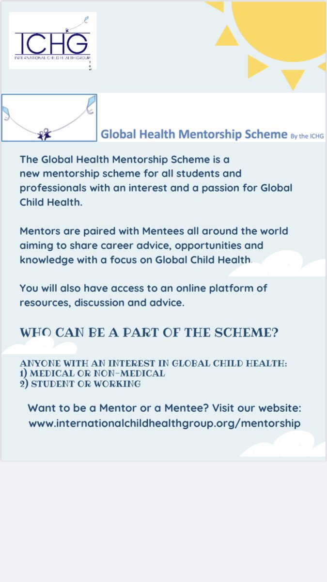 P_de_Sousa's tweet photo. Our new mentorship programme announced today! @IntChildHealth  #ICHGnutrition https://t.co/x1NXzJ0cyG