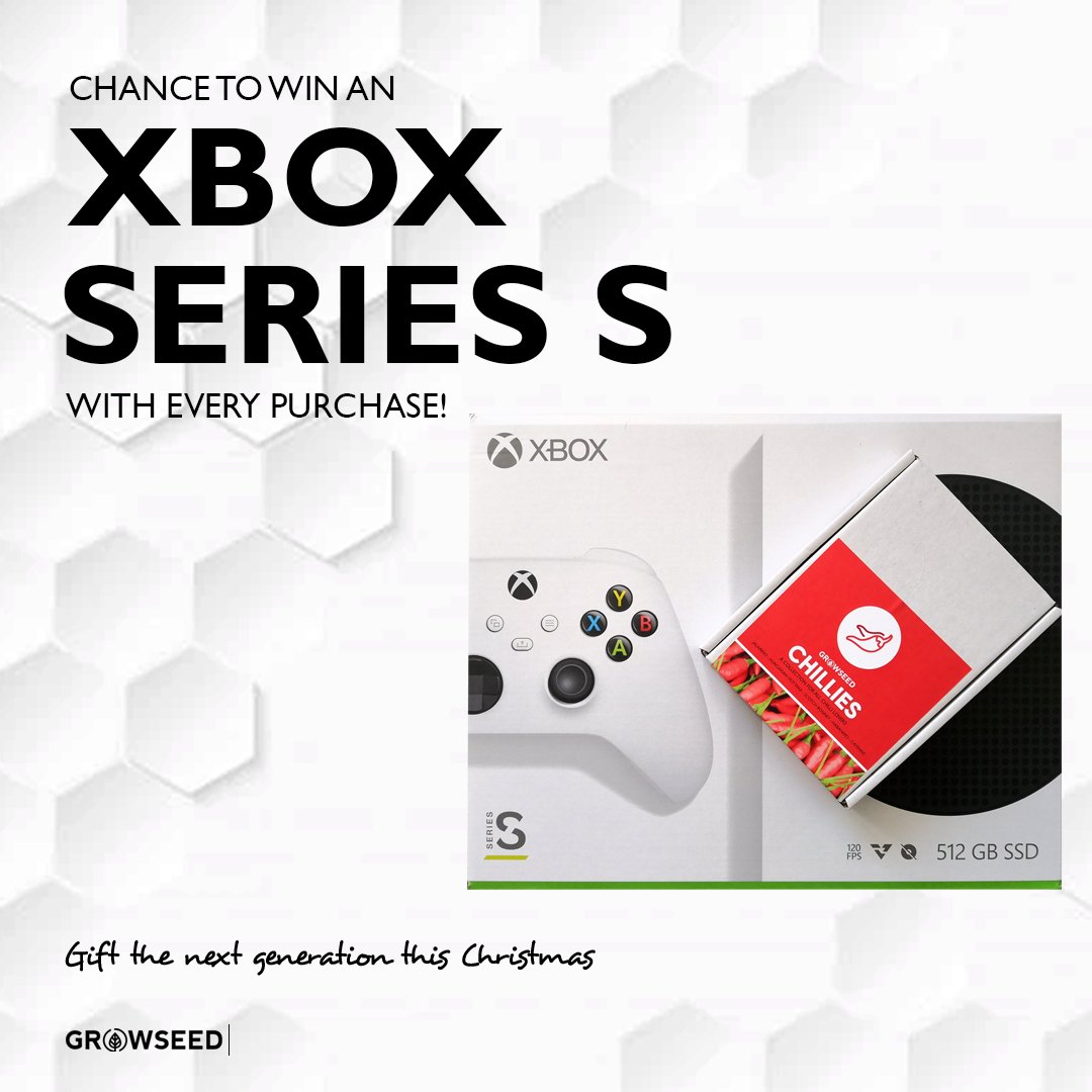 growseeduk's tweet photo. It's sowing season!

Purchase our Chilli Gift Set or spend £10 at checkout for a chance to win an Xbox Series S 🎮

Gift the next generation to your loved one this Christmas...

https://t.co/jXaJnkub4v

#growseed #xbox #gardening #allotment #vegetable #growyourown #gardening https://t.co/C4IBBQbA6B