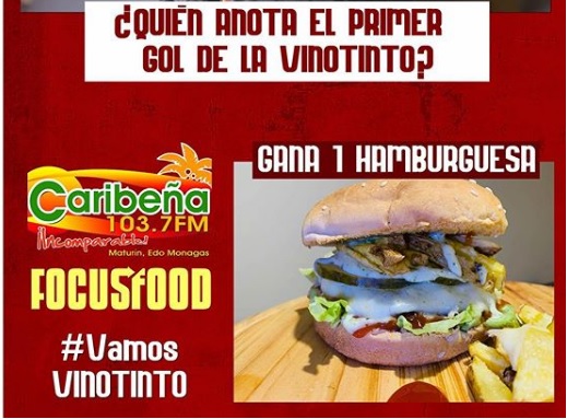 GilbertoXP's tweet photo. #Publicidad Hoy buscamos un ganador y la hamburguesa de #FocusFood espera por ti
Atentos a la transmisión de Caribeña 103.7 FM desde las 8:00 PM https://t.co/5AfwYIxerR