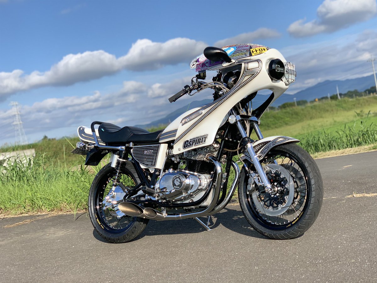 崇人 バイクの自己紹介 車種 Gs400 拠点 茨城県 ジャンル 旧車 燃料 レギュラー サス クァンタム ネオクラシック ホイール Uリム マフラー 68デュアルサイクロン 仕様 旧車會仕様かな 一言 次は カフェ T Co 7khtkqluyf